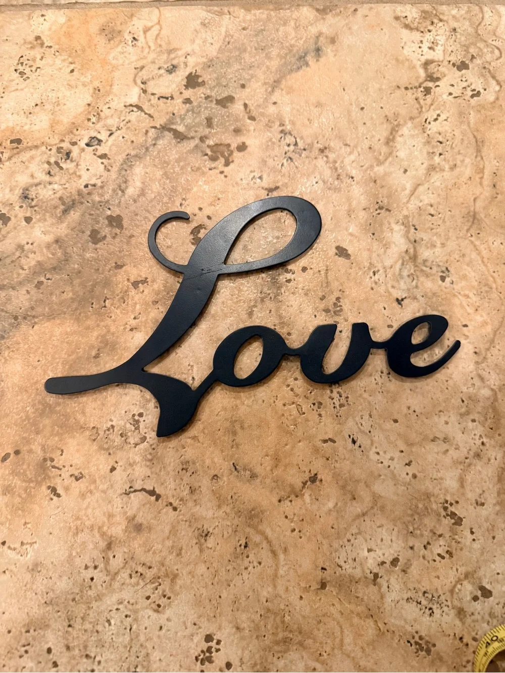 Love Script Wall Decor - Black